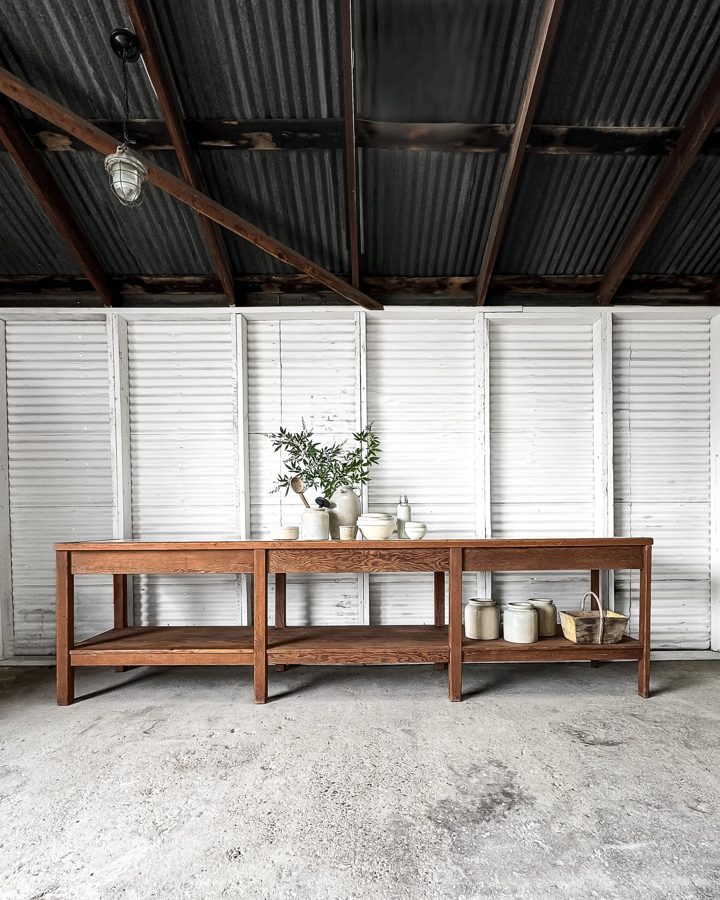 Victorian Shop Counter on Wheels — East End Salvage